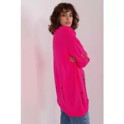 Sweter Damski Model BA-SW-8042-1.23 Fluo Pink - Badu