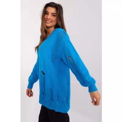 Sweter Damski Model BA-SW-8042-1.23 Blue - Badu