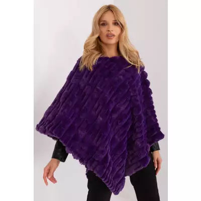 Sweter Ponczo Model AT-PN-2347.68 Dark Violet - AT