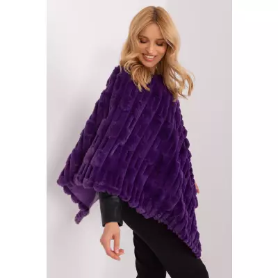 Sweter Ponczo Model AT-PN-2347.68 Dark Violet - AT