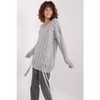 Sweter Damski Model BA-SW-8027.85P Grey - Badu