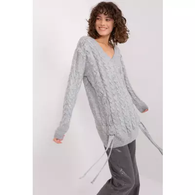 Sweter Damski Model BA-SW-8027.85P Grey - Badu