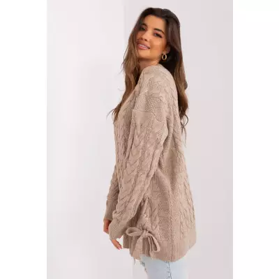 Sweter Damski Model BA-SW-8027.46P Dark Beige - Badu