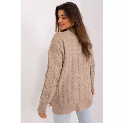 Sweter Damski Model BA-SW-8027.46P Dark Beige - Badu