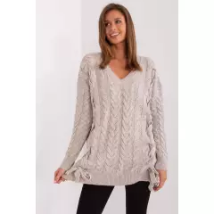 Sweter Damski Model BA-SW-8027.46P Beige - Badu