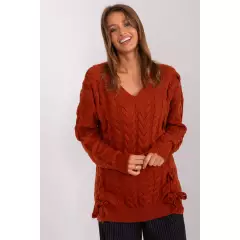 Sweter Damski Model BA-SW-8027.85P Dark Orange - Badu