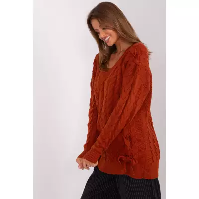 Sweter Damski Model BA-SW-8027.85P Dark Orange - Badu