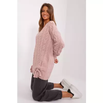 Sweter Damski Model BA-SW-8027.46P Light Pink - Badu