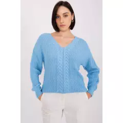 Sweter Damski Model BA-SW-8028.32 Light Blue - Badu