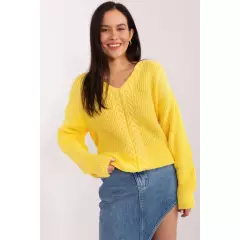 Sweter Damski Model BA-SW-8028.36P Yellow - Badu