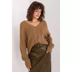 Sweter Damski Model BA-SW-8028.36P Camel - Badu