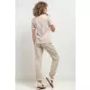 Bluzka Model T394/12 White/Beige Paski - Tessita