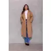 Płaszcz Damski Model Vivienne CAM PLA0039 Camel - Roco Fashion