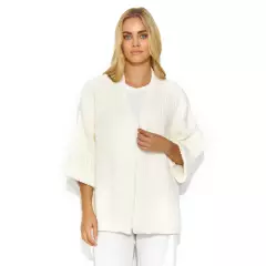 Sweter Kardigan Model S145 Śmietana - Makadamia