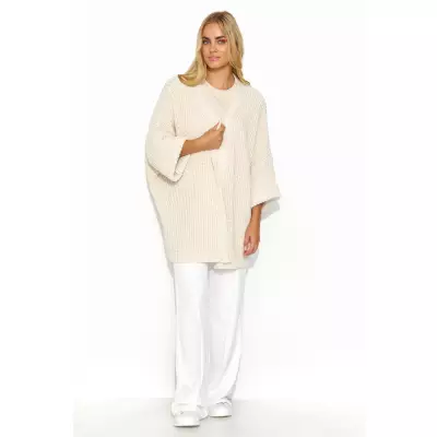 Sweter Kardigan Model S145 Light Beige - Makadamia