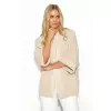 Sweter Kardigan Model S145 Beige Melange - Makadamia