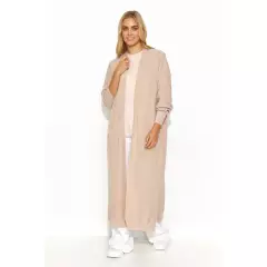 Sweter Kardigan Model S146 Nude - Makadamia