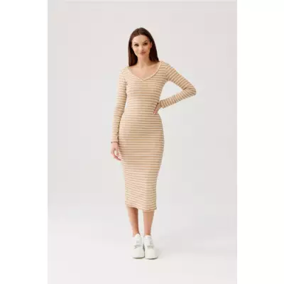 Sukienka Model Eva BEZ SUK0466 Beige - Roco Fashion