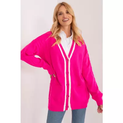 Sweter Damski Model BA-SW-12055.14X Fluo Pink - Badu