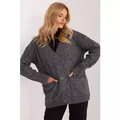 Sweter Damski Model BA-SW-4034.65 Dark Grey - Badu