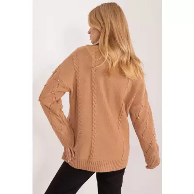 Sweter Damski Model BA-SW-4034.65 Camel - Badu