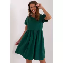 Sukienka Model RV-SK-5672.03P Dark Green - Rue Paris