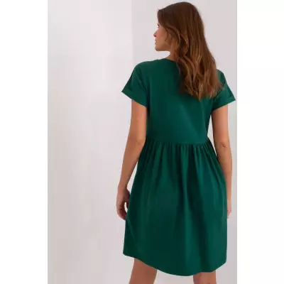 Sukienka Model RV-SK-5672.03P Dark Green - Rue Paris