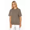 T-shirt Damski Model M826 Brown - Makadamia