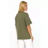 T-shirt Damski Model M826 Khaki - Makadamia