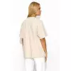 T-shirt Damski Model M826 Light Beige - Makadamia