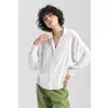 Bluzka oversize fason nietoperz B158 Ecru - Nife