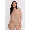 Bluzka Model B288 Beige - BeWear