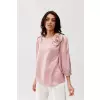 Bluzka Model Giana ROZ BLU0178 Pink - Roco Fashion