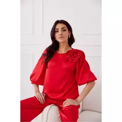 Bluzka Model Giana CZE BLU0178 Red - Roco Fashion