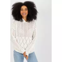 Sweter Damski Model BA-SW-2003.51P Ecru - Badu