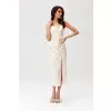 Sukienka Model Maribel BEJ SUK0480 Light Beige - Roco Fashion