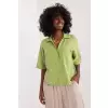 Koszula Damska Model DHJ-KS-7279.24X Light Green - Italy Moda