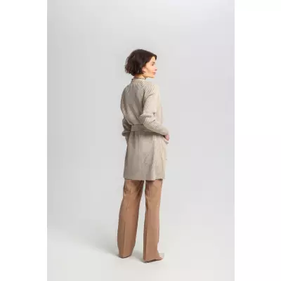 Sweter Kardigan Model SWE334 Beige - MKM