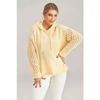 Sweter Damski Model M996 Yellow - Figl