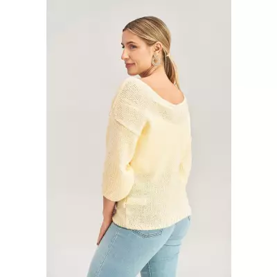 Sweter Damski Model M994 Yellow - Figl