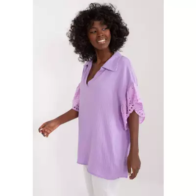 Bluzka Model DHJ-BZ-6993.06 Light Violet - Italy Moda