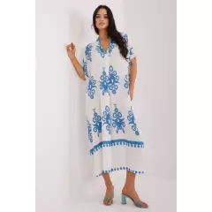 Sukienka Model DHJ-SK-17951.03X White/Blue - Italy Moda