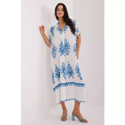 Sukienka Model DHJ-SK-17951.03X White/Blue - Italy Moda