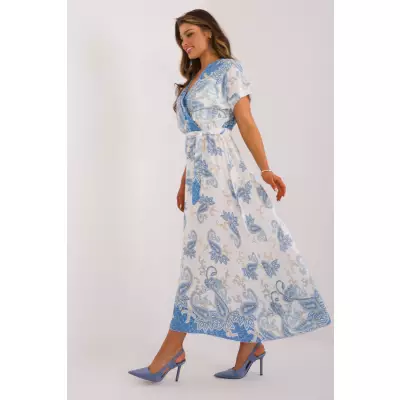 Sukienka Model DHJ-SK-19276.10X White/Blue - Italy Moda