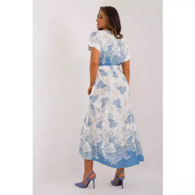 Sukienka Model DHJ-SK-19276.10X White/Blue - Italy Moda