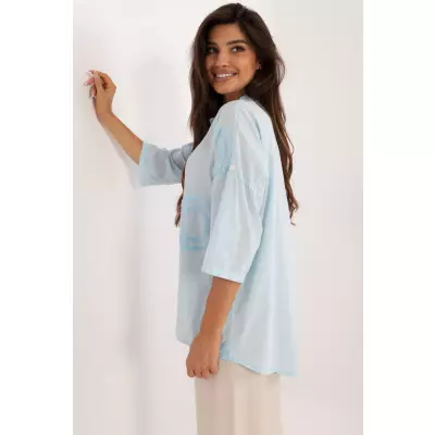 Koszula Damska Model DHJ-KS-11670.22 Light Blue - Italy Moda