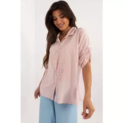 Koszula Damska Model DHJ-KS-11665.73 Light Pink - Italy Moda