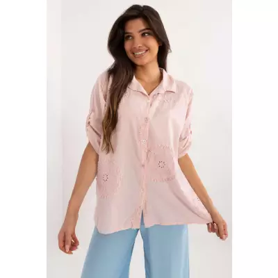 Koszula Damska Model DHJ-KS-11665.73 Light Pink - Italy Moda