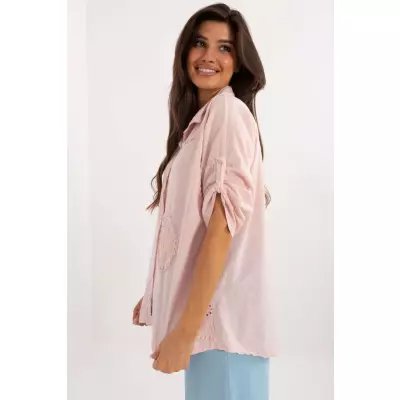 Koszula Damska Model DHJ-KS-11665.73 Light Pink - Italy Moda