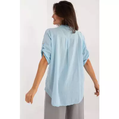 Koszula Damska Model DHJ-KS-11665.73 Light Blue - Italy Moda